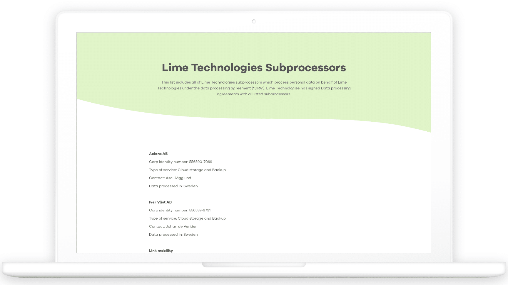 envoyer cv lime technologies ab